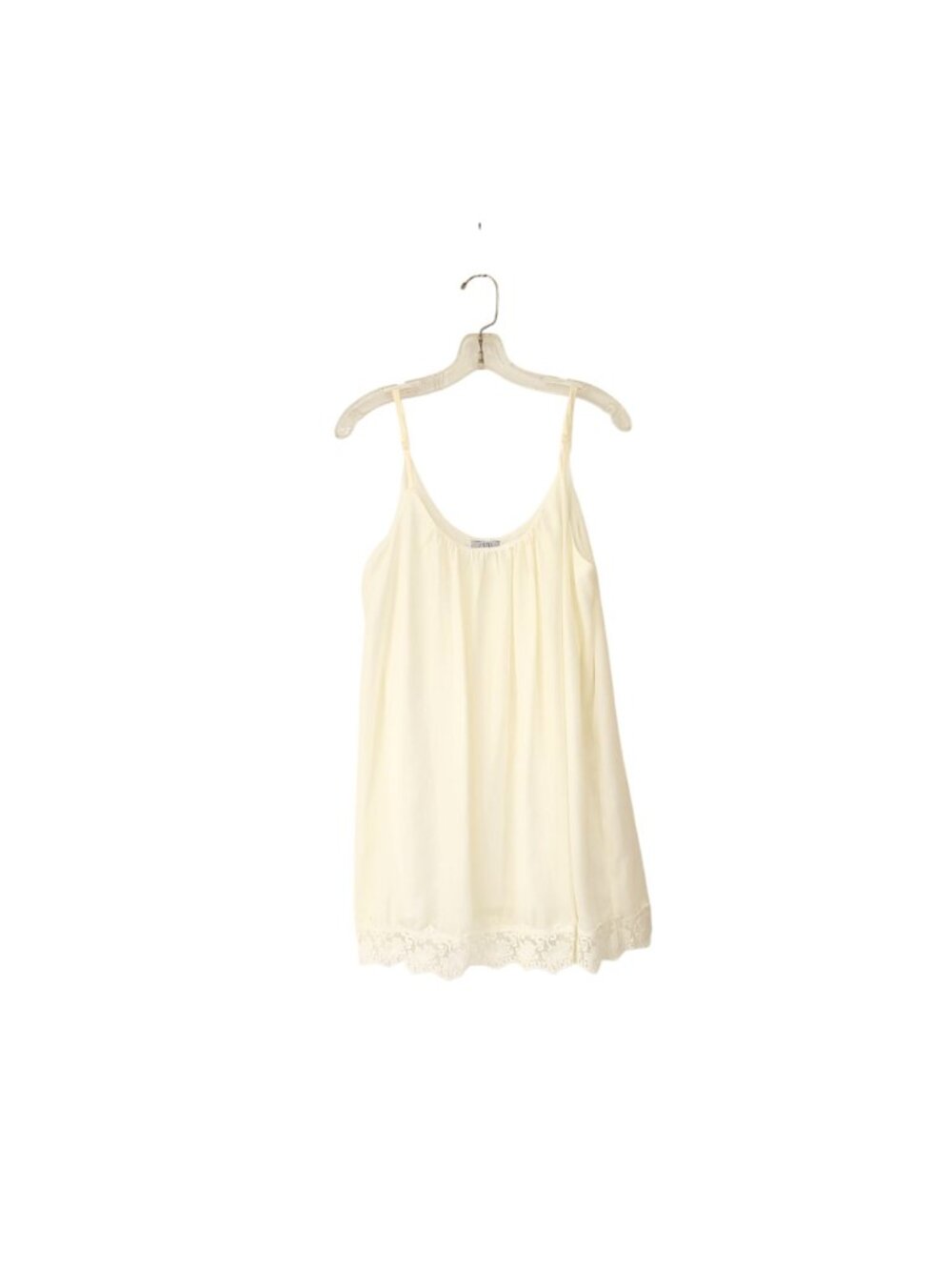 Tobi Ivory Lace Hem Spaghetti Strap Sleeveless Mini Slip Dress For Women Size Me - Picture 7 of 8